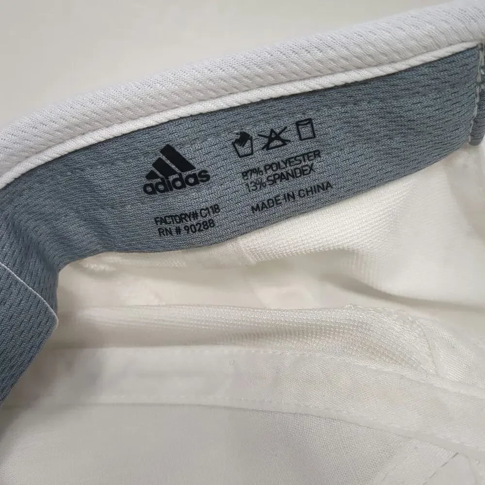 adidas Baseball Cap White One Size Climalite Mesh Performance Strapback Hat